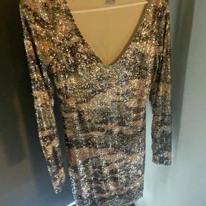 Camo Sequin dress